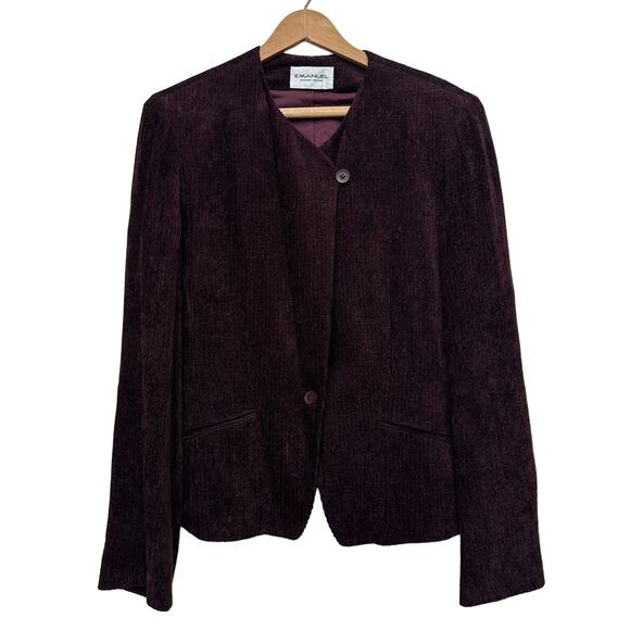 Emanuel Ungaro Jackets & Blazers - Emanuel Ungaro Vintage Purple Corduroy Blazer Medium